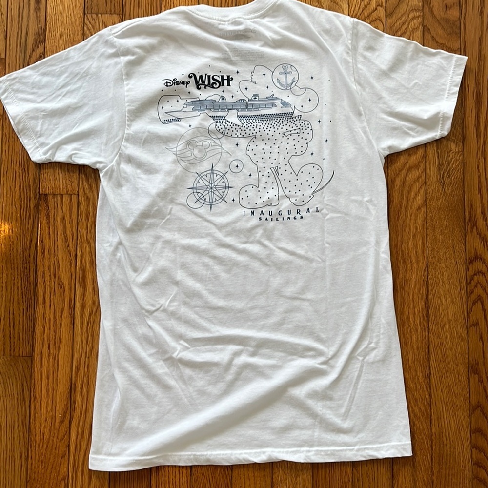 Disney Wish Inaugural Sailings Cruise Line Shirt Tee Mickey‎ Vacation S